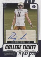 2021 Panini Contenders Draft Picks Ben Skowronek #142