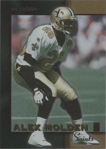 1996 Score Board NFL Lasers Alex Molden #87