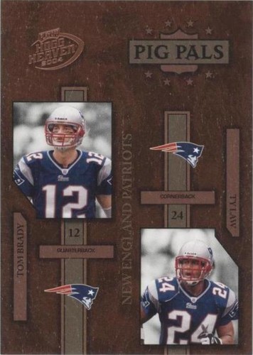 2004 Playoff Hogg Heaven Tom Brady Ty Law #PP-18