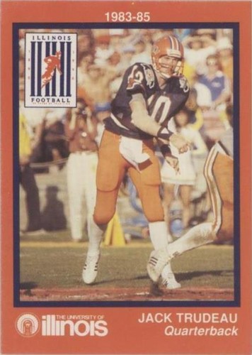 1990 University of Illinois Fighting Illinini 100 Years of Tradition Team Issue Jack Trudeau #10
