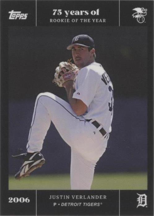 2022 Topps MLB Rookie of the Year 75th Anniversary - Justin Verlander #37