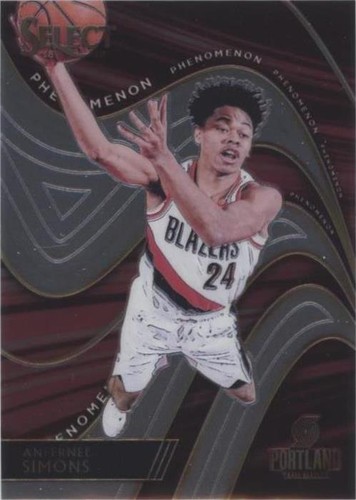 Anfernee Simons RPA RC PATCH AUTO 2018-19 Select /199 PSA 9