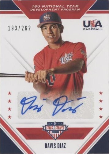 2020 Panini USA Baseball Stars & Stripes - Davis Diaz #16U-DD