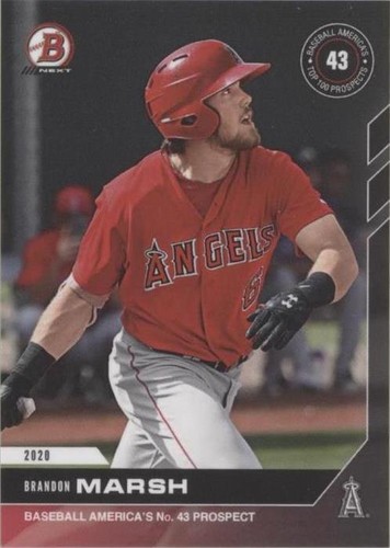2020 Bowman Next Topps Now Baseball America's Top 100 Prospects - Brandon Marsh #T8