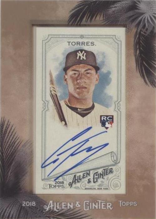 2018 Topps Allen & Ginter — Gleyber Torres #MA-GT