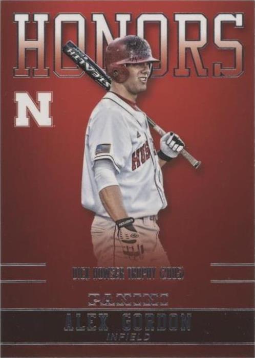 2015 Panini Nebraska Cornhuskers - Alex Gordon #AG-NEB