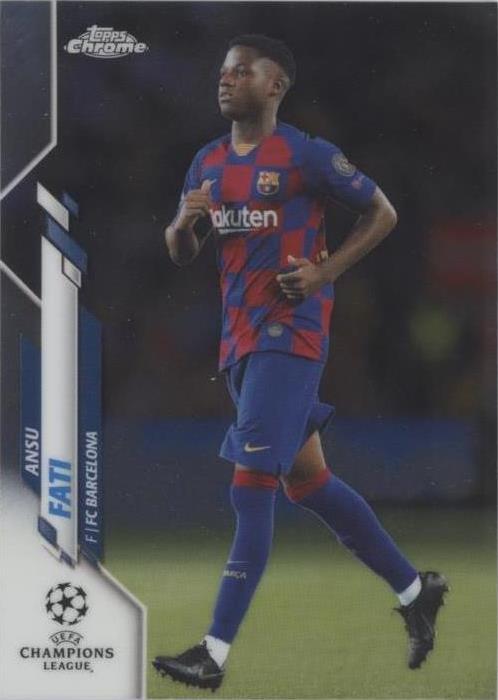 2025 Topps Barcelona 125 Ansu Fati La Masia Auto /75
