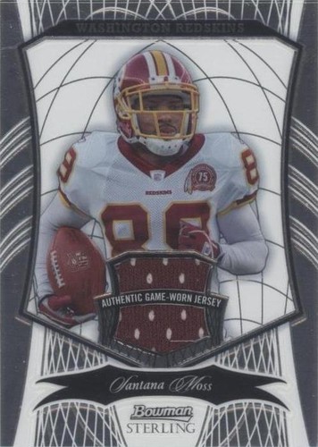 2009 Bowman Sterling Santana Moss #82