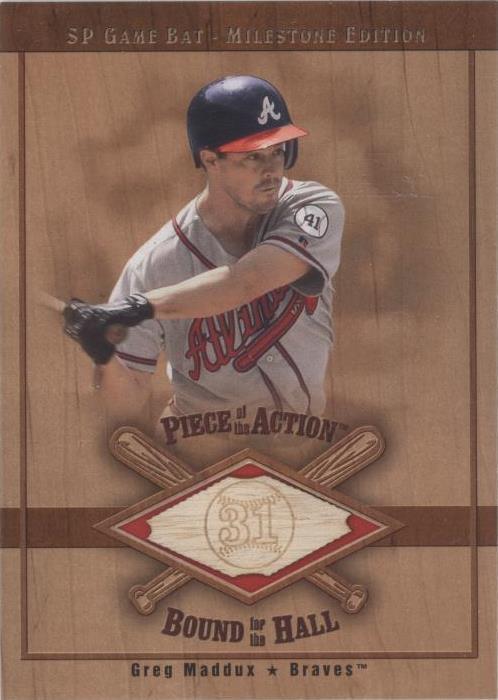 2001 SP Game Bat Edition Milestone - Greg Maddux #B-GM