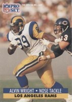 1991 Pro Set Alvin Wright #206