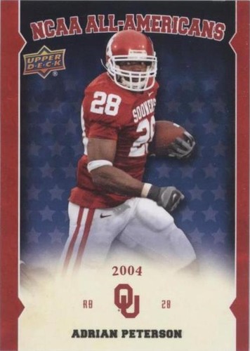 2011 Upper Deck University of Oklahoma Adrian Peterson #AA-AP