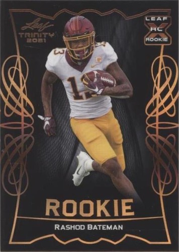 2021 Leaf Trinity Box Black Rashod Bateman #RB-16