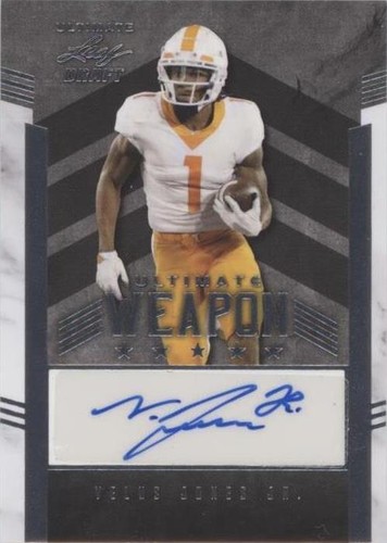 2022 Leaf Ultimate Draft Velus Jones Jr. #UW-VJJ