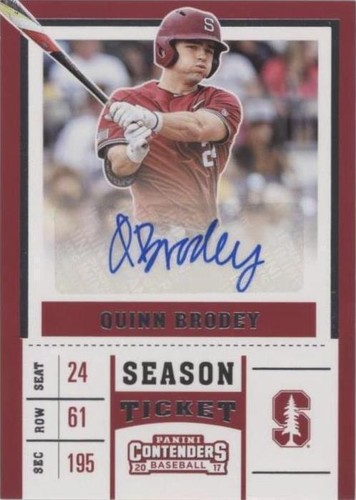 2017 Panini Elite Extra Edition - Quinn Brodey #CT-QB