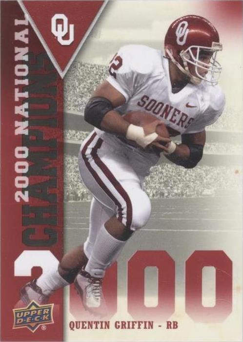 2011 Upper Deck University of Oklahoma Quentin Griffin #NC-QG
