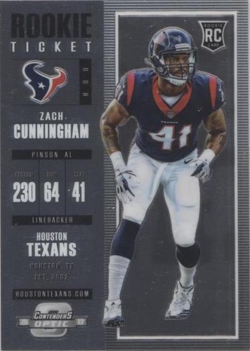 2017 Panini Contenders Optic Zach Cunningham #100