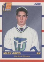 1990-91 Score - Mark Greig #431