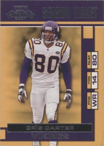 2001 Playoff Contenders Cris Carter #52