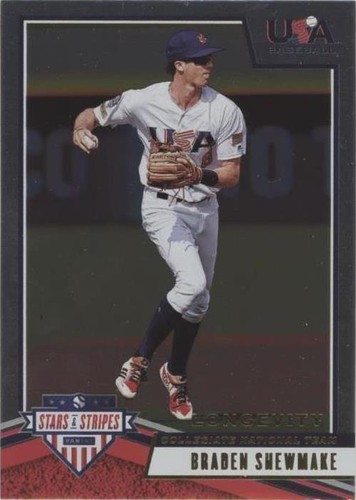 2019 Panini USA Baseball Stars & Stripes Longevity - Braden Shewmake #10