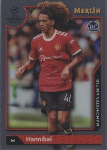 2021-22 Topps Merlin Collection Chrome UCL Hannibal Mejbri #55
