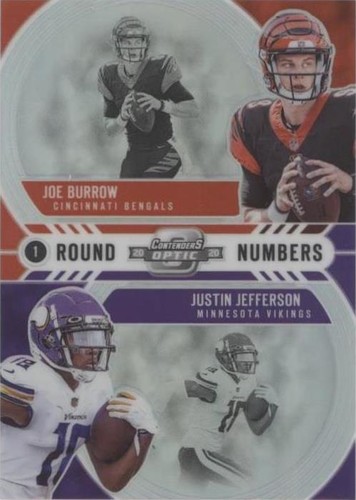 2020 Panini Contenders Optic Joe Burrow Justin Jefferson #RN20