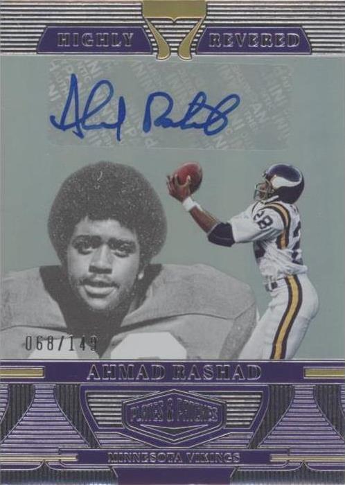 Placas y parches Panini 2023 Ahmad Rashad #HR-AR