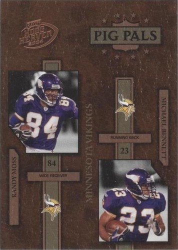2004 Playoff Hogg Heaven Michael Bennett Randy Moss #PP-17