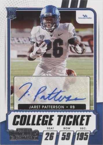 2021 Panini Contenders Draft Picks Jaret Patterson #183