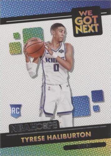 2025 Panini NBA Hoops #104 Tyrese Haliburton Purple Winter