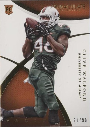 2015 Panini Immaculate Collection Collegiate Clive Walford #124