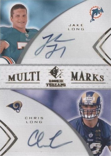 2008 SP Rookie Threads Chris Long Jake Long #MMD-5