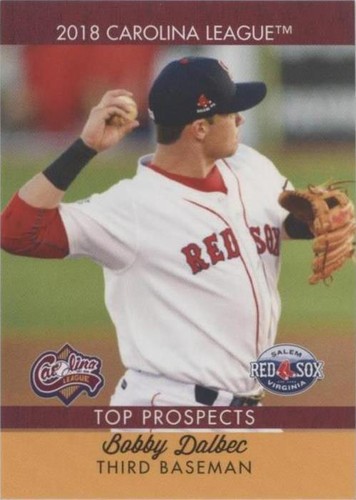2018 Choice Carolina League Top Prospects - Bobby Dalbec #22