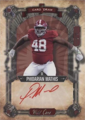 2022 Wild Card 5 Card Draw Phidarian Mathis #5CDCN-94