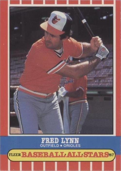 Fleer Baseball All Stars 1987 - Fred Lynn #25