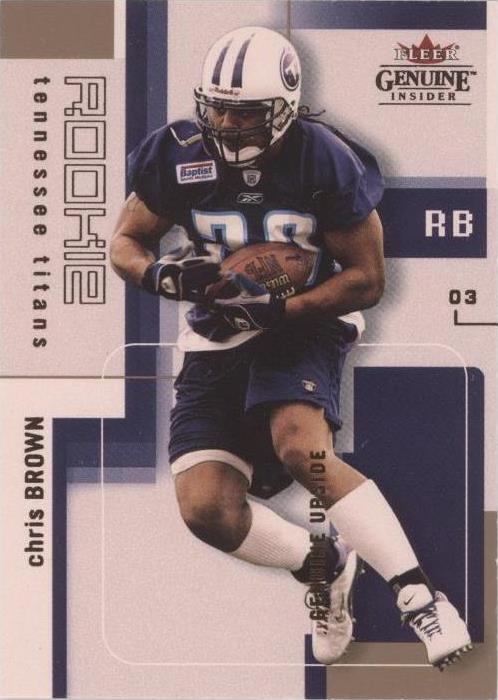 Fleer Genuine Insider Chris Brown #129 2003