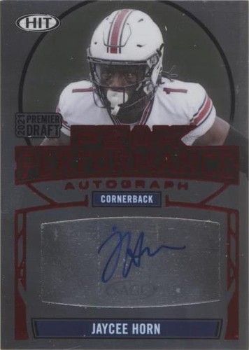 2021 Sage Premier Draft Jaycee Horn #PKA-JH2