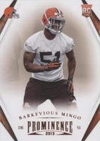 2013 Panini Prominence Barkevious Mingo #109