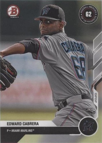 2020-21 Bowman Next Topps Now Baseball America Top 100 Prospects - Edward Cabrera #BA-34
