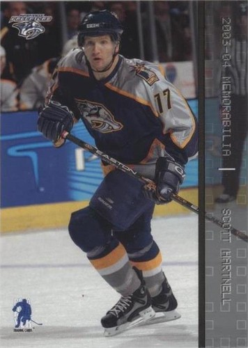 2003-04 In the Game Be A Player Memorabilia - Scott Hartnell #82