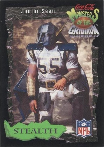 1994 Classic Pro Line Live Coca-Cola Monsters of the Gridiron Junior Seau #26