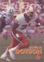 1993 Skybox Impact Santana Dotson #321