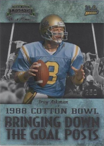 2008 Press Pass Legends Bowl Edition Troy Aikman #BDGP-9