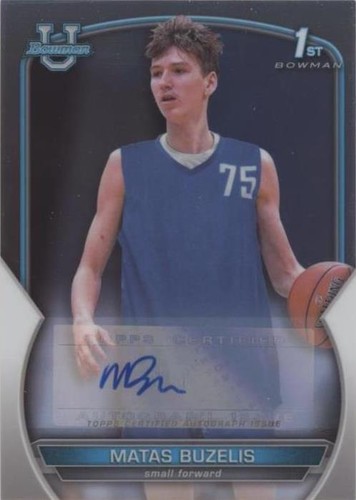 2022-23 Bowman University Chrome - Matas Buzelis #84