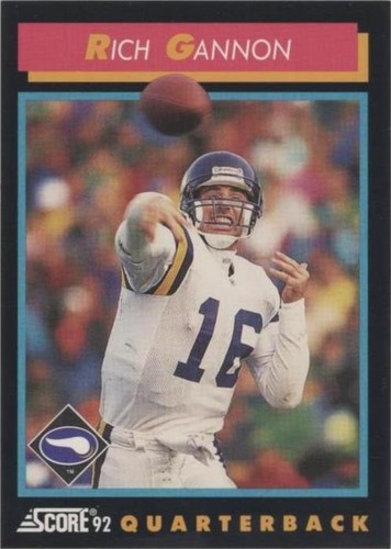 1992 Score Rich Gannon #372
