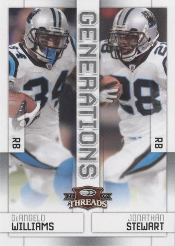 2009 Donruss Threads DeAngelo Williams Jonathan Stewart #13