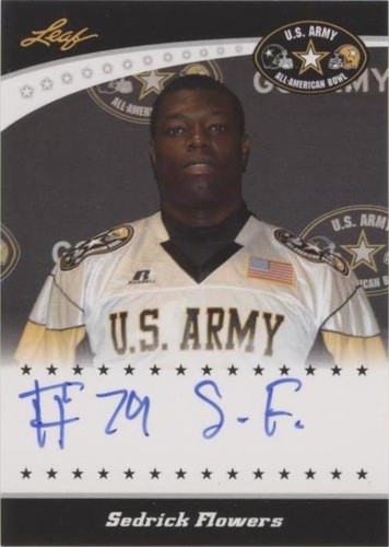 2011 Leaf U.S. Army All-American Bowl Sedrick Flowers #TA-SF1