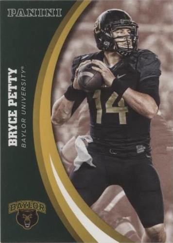 Bryce Petty Baylor Bears New York Jets Miami Dolphins signed football COA proof Bryce Petty Baylor Bears New York Jets Miami Dolphins signed football COA proof