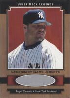 2001 Upper Deck Legends - Roger Clemens #J-RCL