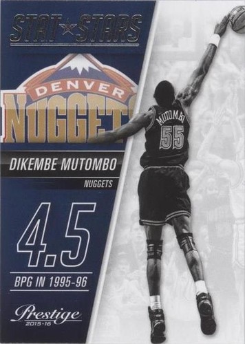 2015-16 Panini Prestige - Dikembe Mutombo #17