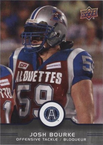 2016 Upper Deck CFL Josh Bourke #9